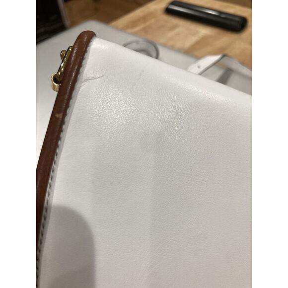 Roberta Firenze White Leather Crossbody Purse Shoulder Bag Slim Women’s Italy - Picture 7 of 10